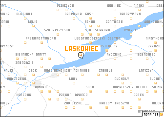 map of Laskowiec