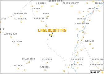 map of Las Lagunitas