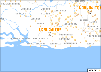 map of Las Lajitas