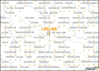 map of Las Lías