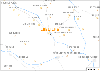 map of Las Lilas