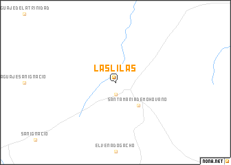 map of Las Lilas