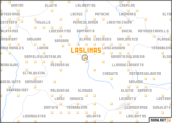 map of Las Limas