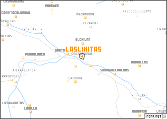 map of Las Limitas