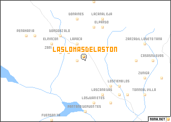 map of Las Lomas de Lastón