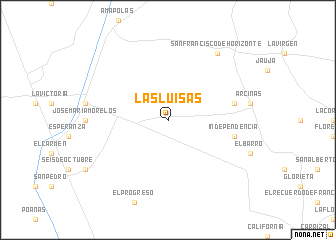 map of Las Luisas
