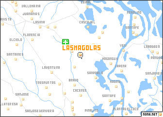 map of Las Magolas