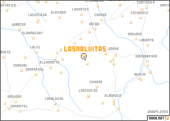 map of Las Malvitas