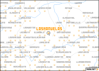 map of Las Manuelas