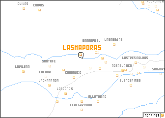 map of Las Maporas