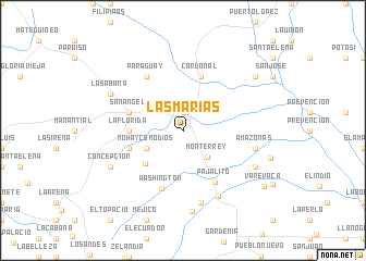 map of Las Marías