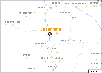 map of Las Marías