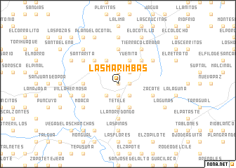 map of Las Marimbas