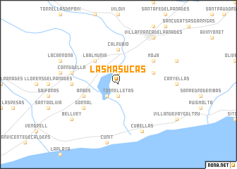 map of Las Masucas