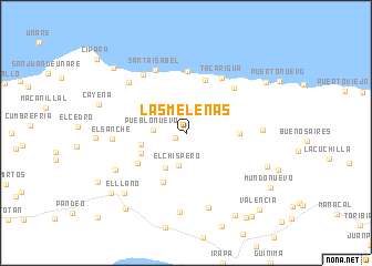 map of Las Melenas