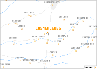 map of Las Mercedes