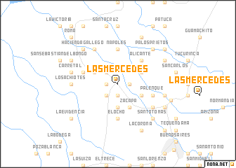 map of Las Mercedes