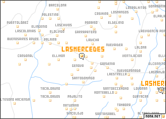 map of Las Mercedes