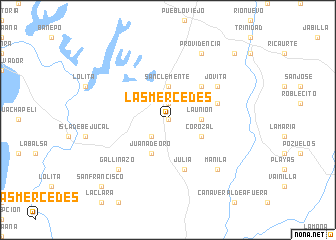 map of Las Mercedes