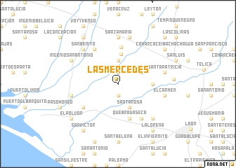 map of Las Mercedes