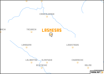 map of Las Mesas