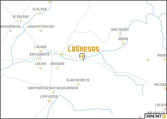 map of Las Mesas