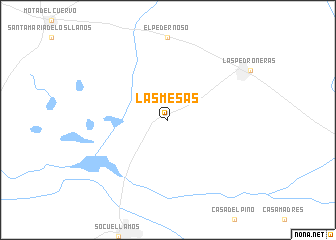 map of Las Mesas