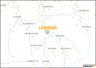 map of Las Mesas