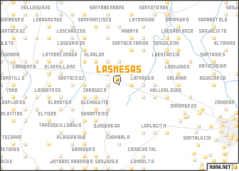 map of Las Mesas