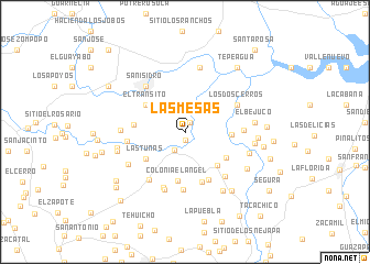 map of Las Mesas