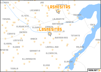 map of Las Mesitas