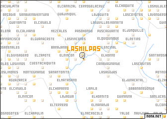 map of Las Milpas