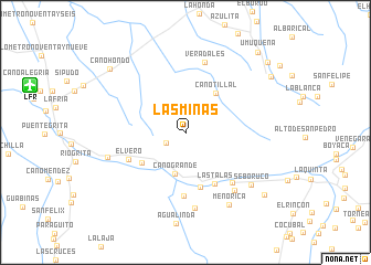 map of Las Minas