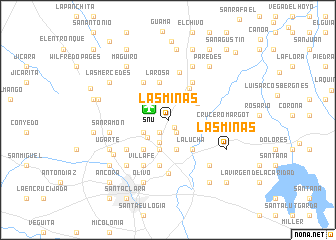 map of Las Minas