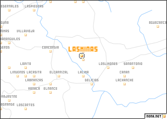 map of Las Minas