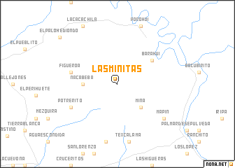 map of Las Minitas