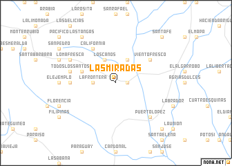 map of Las Miradas