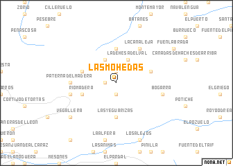 map of Las Mohedas