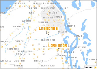 map of Las Moras