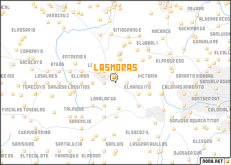 map of Las Moras