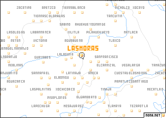 map of Las Moras