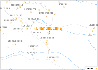 map of Las Morochas