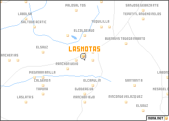 map of Las Motas