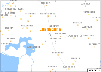 map of Las Negras