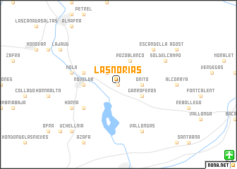 map of Las Norias