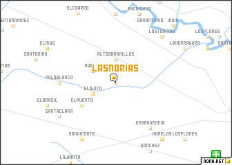 map of Las Norias