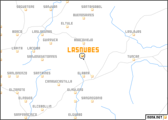 map of Las Nubes