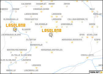 map of La Solana