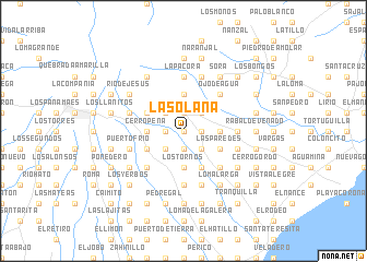 map of La Solana