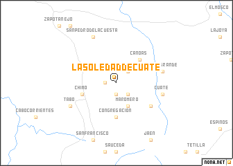 map of La Soledad de Cuate